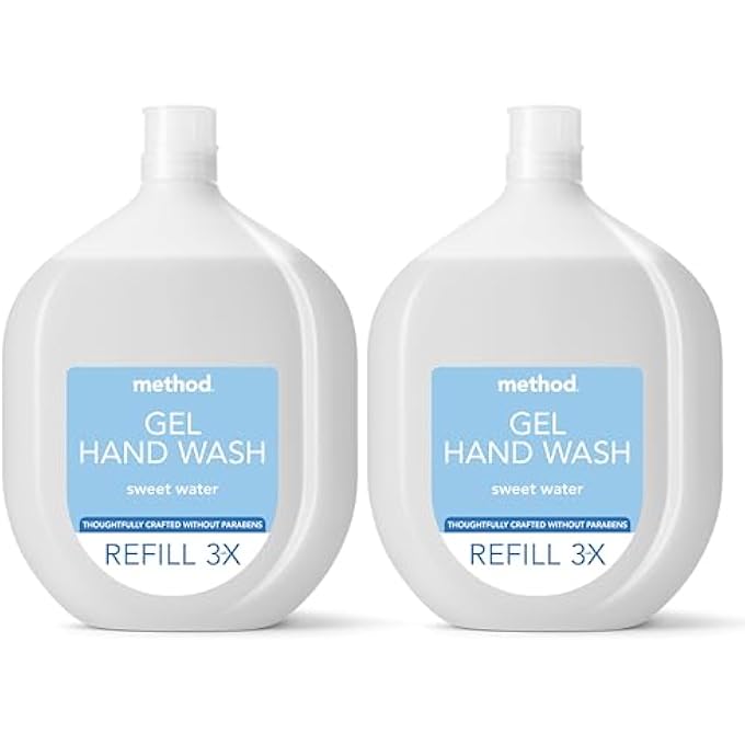 Method HAND WASH REFILL, SWEET WATER, 2X 1L (PACK OF 2) - Image 1